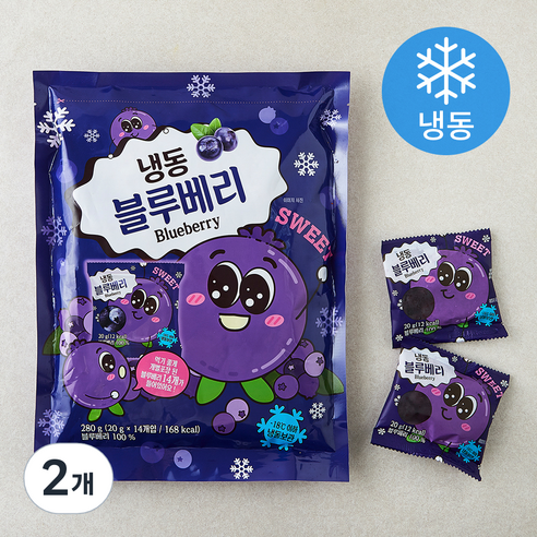 자연원 블루베리 14개입 (냉동), 2개, 280g