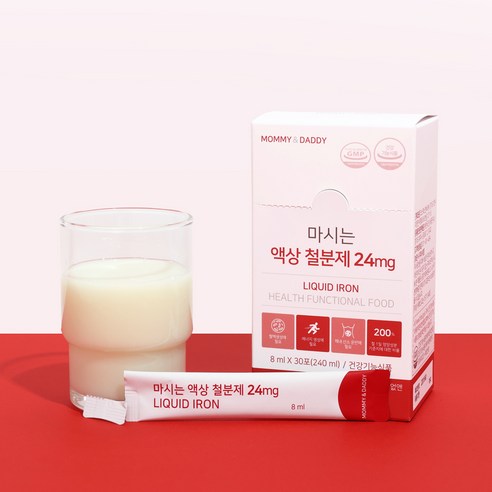 마미앤대디 마시는 액상 철분제 24mg, 240ml, 4개