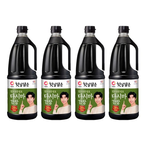 햇살담은 염도 낮춘 발효 다시마 간장, 1.7L, 4개
