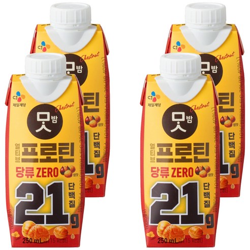 얼티브 프로틴 밤맛, 250ml, 4개