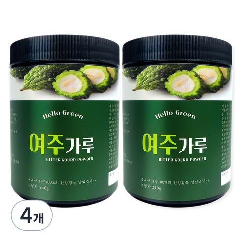 헬로우그린 여주 분말, 240g, 4개