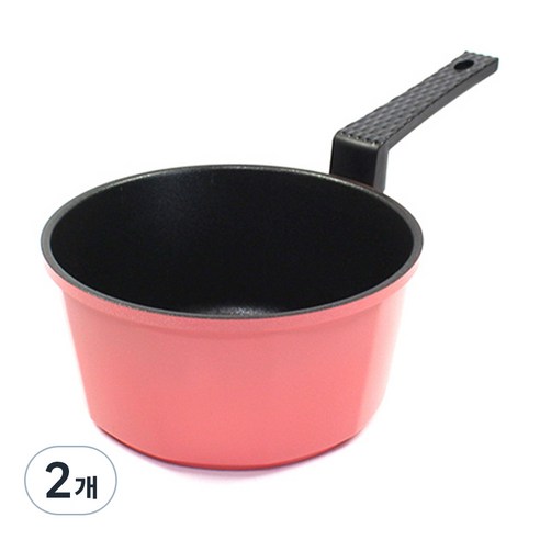 키친아트 본 소스팬 편수냄비, 핑크, 2개
