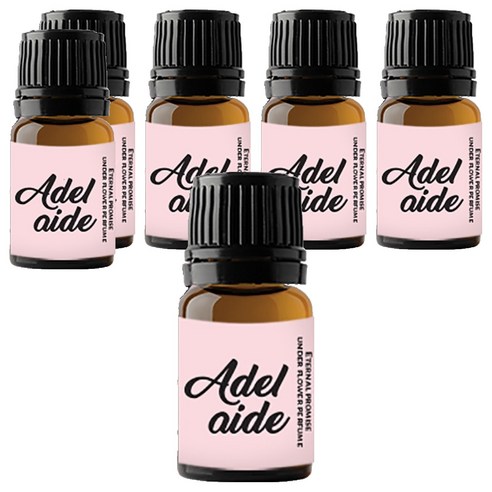 더블유피부연구소 언더플라워퍼퓸 아델레이드 여성청결제, 5ml, 6개