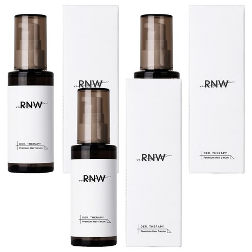 알엔더블유 테라피 프리미엄 아르간 오일 헤어세럼, 75ml, 3개