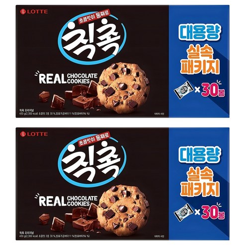 롯데웰푸드 칙촉 실속패키지, 450g, 2개