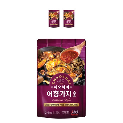 차오차이 어향가지 소스, 100g, 3개