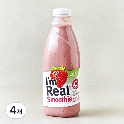 풀무원 아임리얼 스무디 마이 스트로베리 (냉장), 700ml, 4개