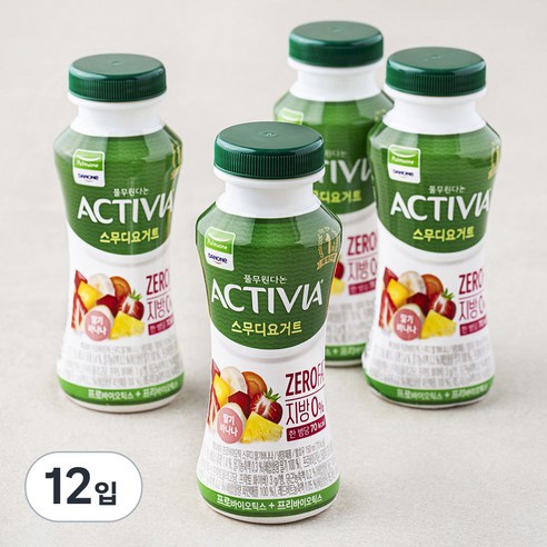 풀무원다논 액티비아 스무디 딸기바나나, 150ml, 4개입, 3개