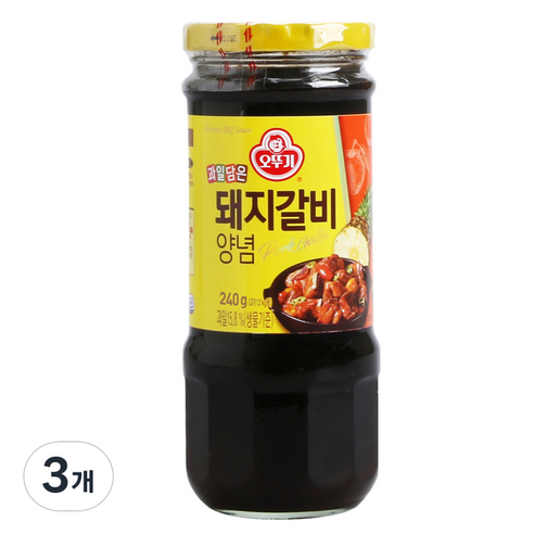 오뚜기 돼지갈비 양념, 240g, 3개