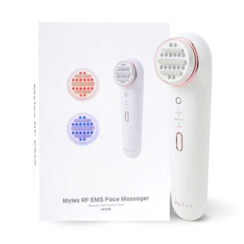밀레스 EMS 고주파 얼굴 마사지기, UK101B, 펄화이트