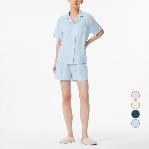 밤에도 쾌적함을 놓치고 싶지 않다면? JAJU 레이온 파자마 솔직 후기 자주파자마세트