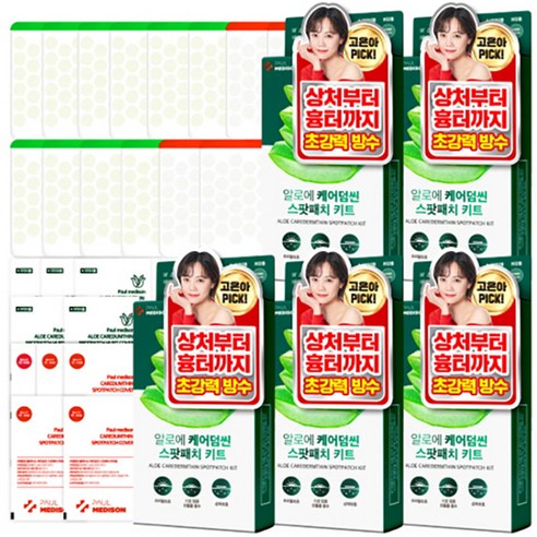 폴메디슨 알로에 케어덤씬 스팟패치, 68개입, 5개