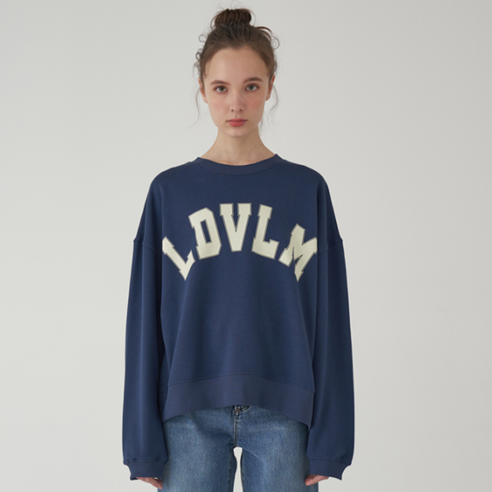 레이디볼륨 LOGO PRINTED OVERFIT SWEAT SHIRTS