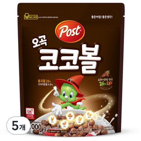 포스트 오곡 코코볼 시리얼, 1kg, 1개