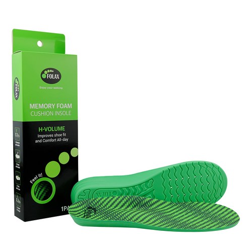 포락스 족저근막 보호 메모리폼 깔창 하이볼륨