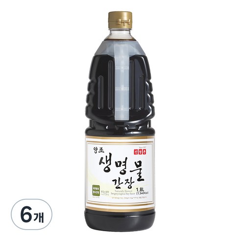 신앙촌 양조 생명물간장, 1.8L, 6개