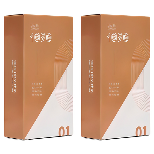 1090 울트라씬 일반형 콘돔, 2개, 10개입