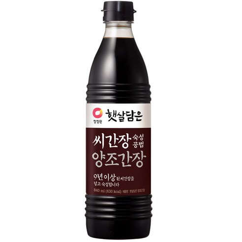 청정원 햇살담은 씨간장 양조간장, 840ml, 1개