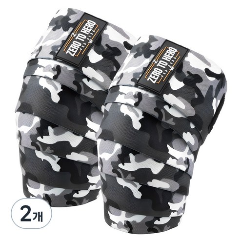 제로투히어로 카모 무릎 보호대 Exclusive, 2세트, BLACKCAMO