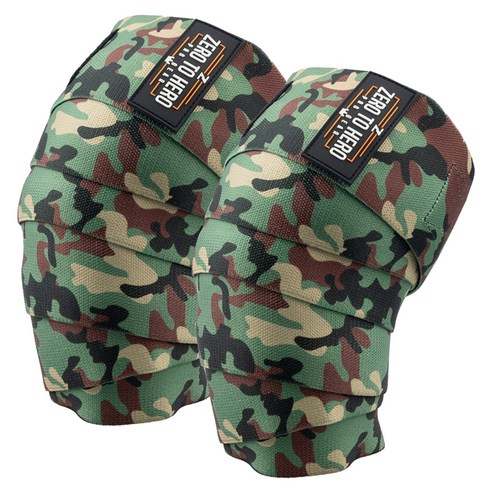 제로투히어로 Exclusive 헬스 카모 무릎보호대, 1세트, ORIGINALCAMO
