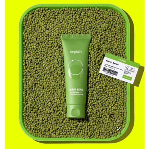 섬세한 피부를 위한 부드러운 속삭임, 비플레인 녹두 약산성 클렌징폼