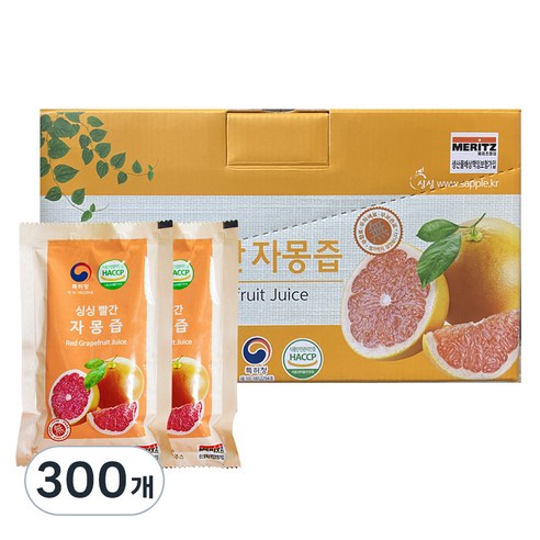 싱싱 빨간 자몽즙, 100ml, 300개