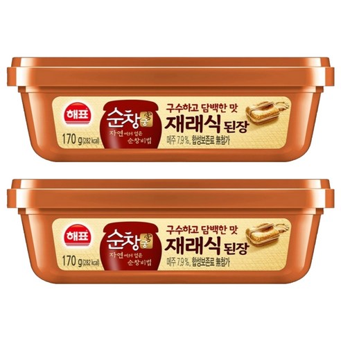 순창궁 재래식 된장, 2개, 170g
