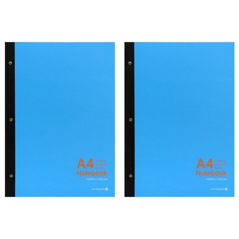 모닝글로리 5500 A4 3공 캠퍼스 유선 패드노트, 랜덤발송, 2개