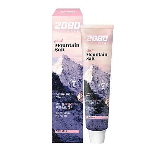 상쾌한 미소, 건강한 구강 관리의 시작: 2080 핑크마일드민트향 퓨어 치약