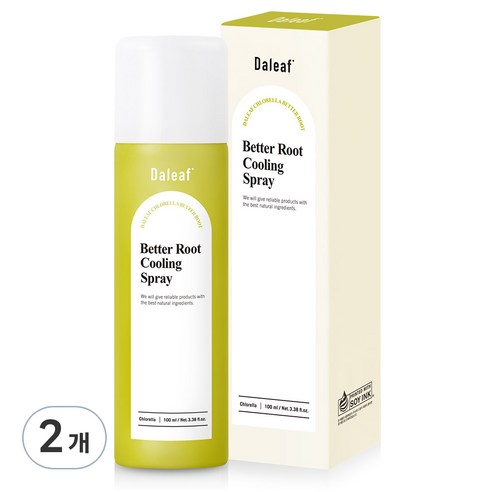 달리프 클로렐라 베러 루트 쿨링 스프레이, 100ml, 2개
