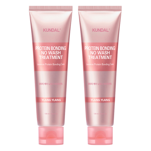 쿤달 프로틴 데미지 케어 노워시 트리트먼트 일랑일랑향, 130ml, 2개