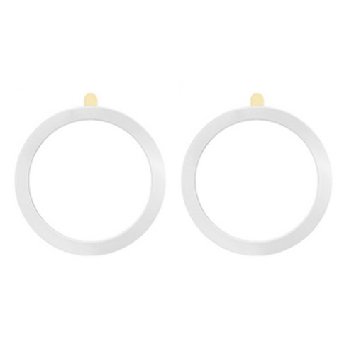 더블유케이스 맥세이프링 플레이트 호환 자석 스티커, 화이트, 2개