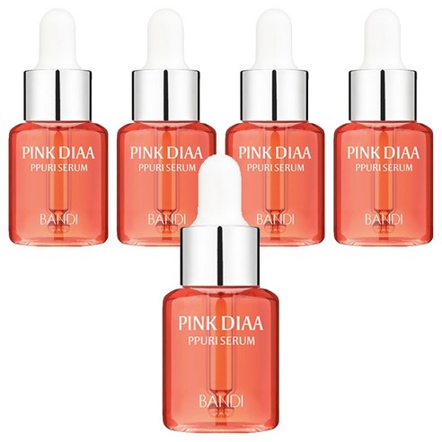 반디BANDI 네일큐어 핑크다이아 뿌리세럼, 17ml, 5개