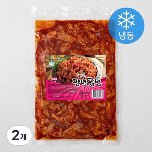 맛잽이식품 매운양념닭발 (냉동), 600g, 2개