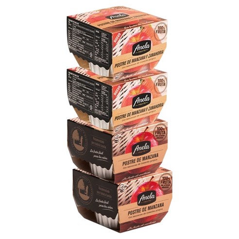 아넬라 생과일 디저트 스타트 C 패키지 100g x 2p x 2종 세트, 사과, 당근, 2세트