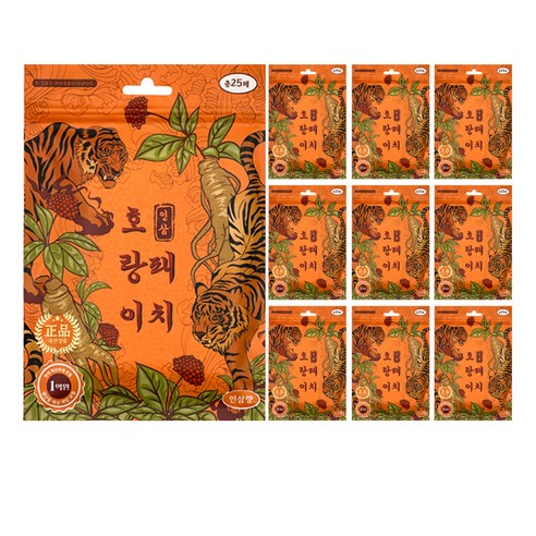 호랑이 패치 인삼향, 10개, 25개입