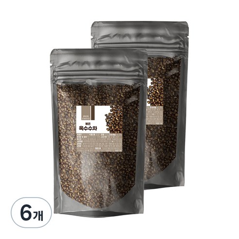 자연한재 볶은 옥수수차, 500g, 6개