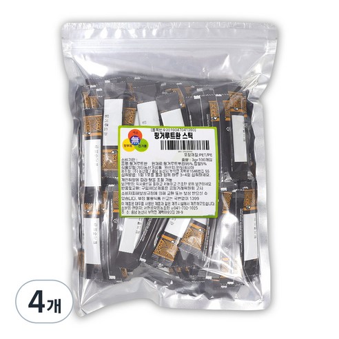 자연한재 핑거루트 환 스틱 100p, 300g, 4개
