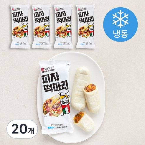 서울마님 피자 떡마리 (냉동), 100g, 1개입, 20개