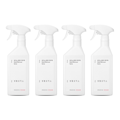 생활공작소 뿌리는 곰팡이 제거제, 750ml, 4개
