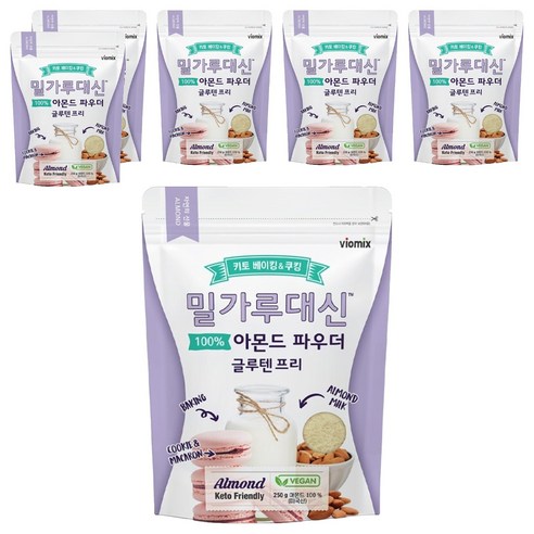 알티스트 바이오믹스테크 밀가루대신 글루텐프리 아몬드 파우더, 250g, 6개