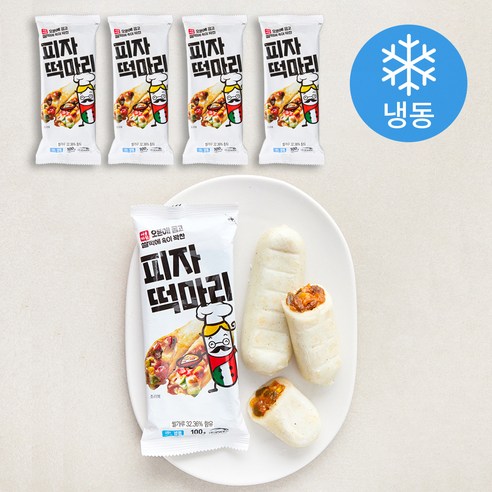 서울마님 피자 떡마리 (냉동), 100g, 5개