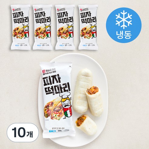 서울마님 피자 떡마리 (냉동), 100g, 10개
