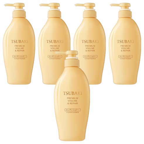 츠바키 프리미엄 볼륨 & 리페어 컨디셔너, 450ml, 5개