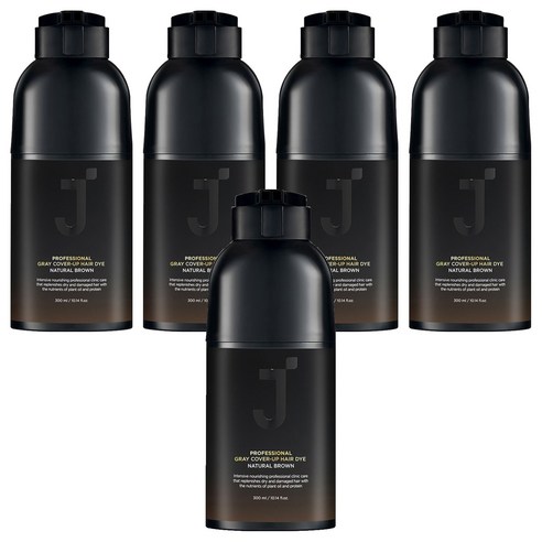 제이숲 프로페셔널 커버업 새치염모제, 내츄럴브라운, 5개