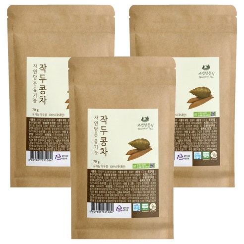 자연담은티 유기농마루 유기농 작두콩차, 3개, 70g, 1개입