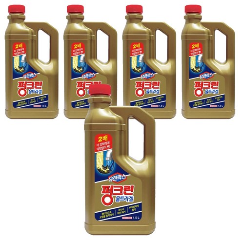 유한락스 펑크린 울트라겔, 1.5L, 5개