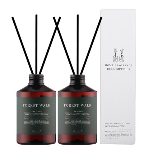 에이센트 네이처 실내 실속형 디퓨저 200ml x 2p 세트, 포레스트워크