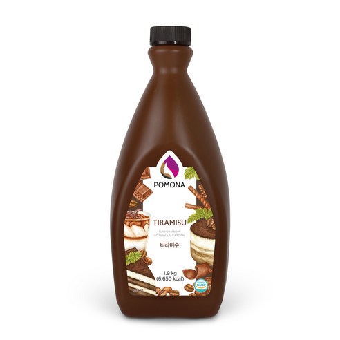[포모나] POMONA 카페음료 소스, 1.9kg, 1개