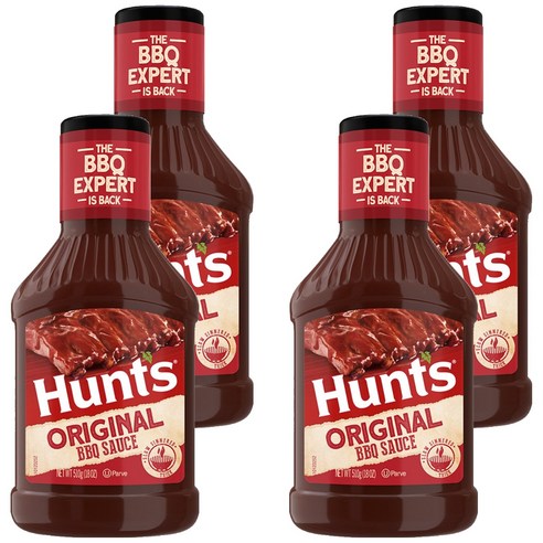 헌츠 오리지날 바베큐소스, 510g, 4개